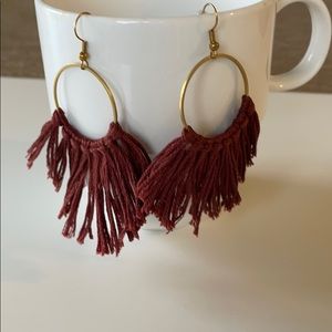 Women’s gold brown earrings